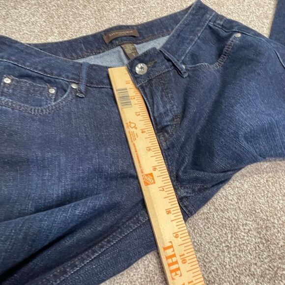 Christopher denim womens wide leg jean sz 4 low rise blue jeans soft denim Y2K - Picture 7 of 12